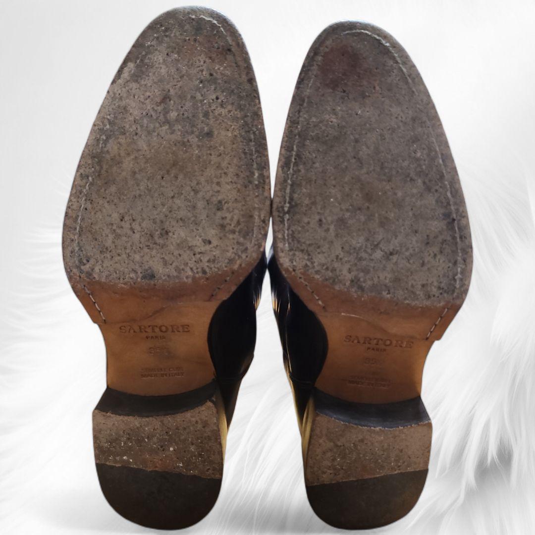 SARTOREサルトル ロングブーツ ジョッキーダークブラウン 351/2 箱付