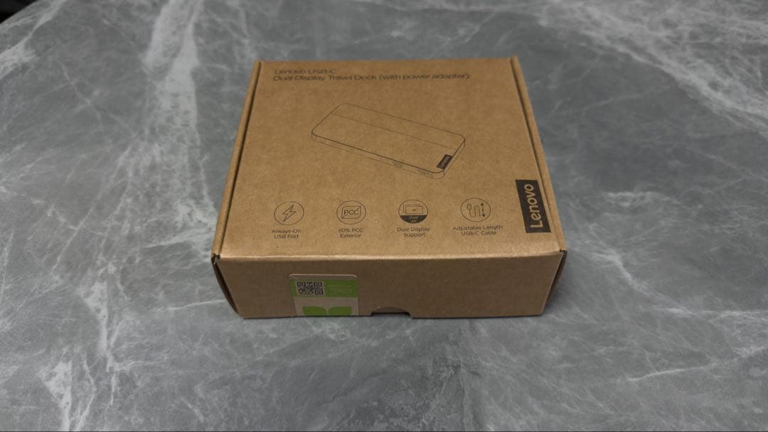 新品　Lenovo USB-C Dual Display Travel Dock