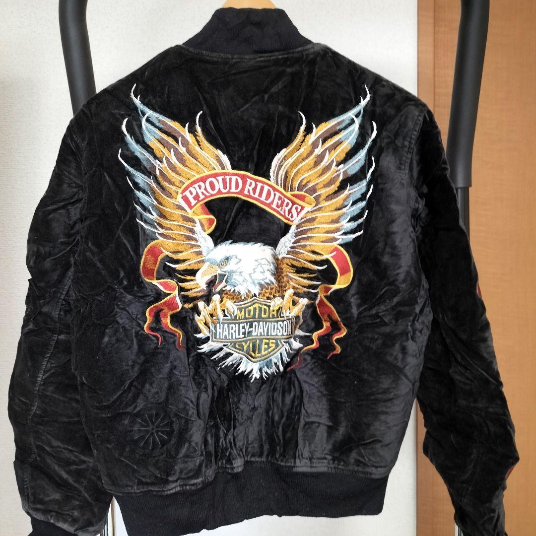 専*用様 ☆ハーレーダビッドソン　ベロア　スカジャン黒　サイズM