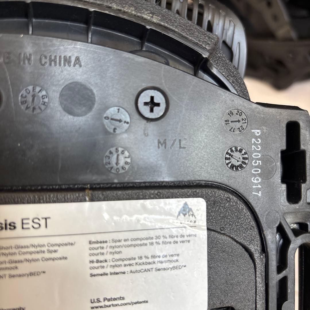 BURTON バートン GENESIS EST Size M ビンディング