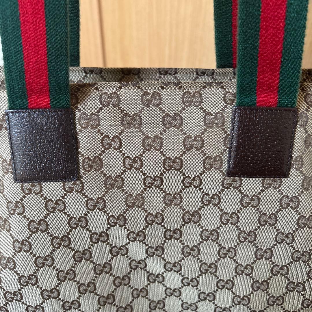 Gucci GGキャンバス　トートバッグ　マザーズバッグ