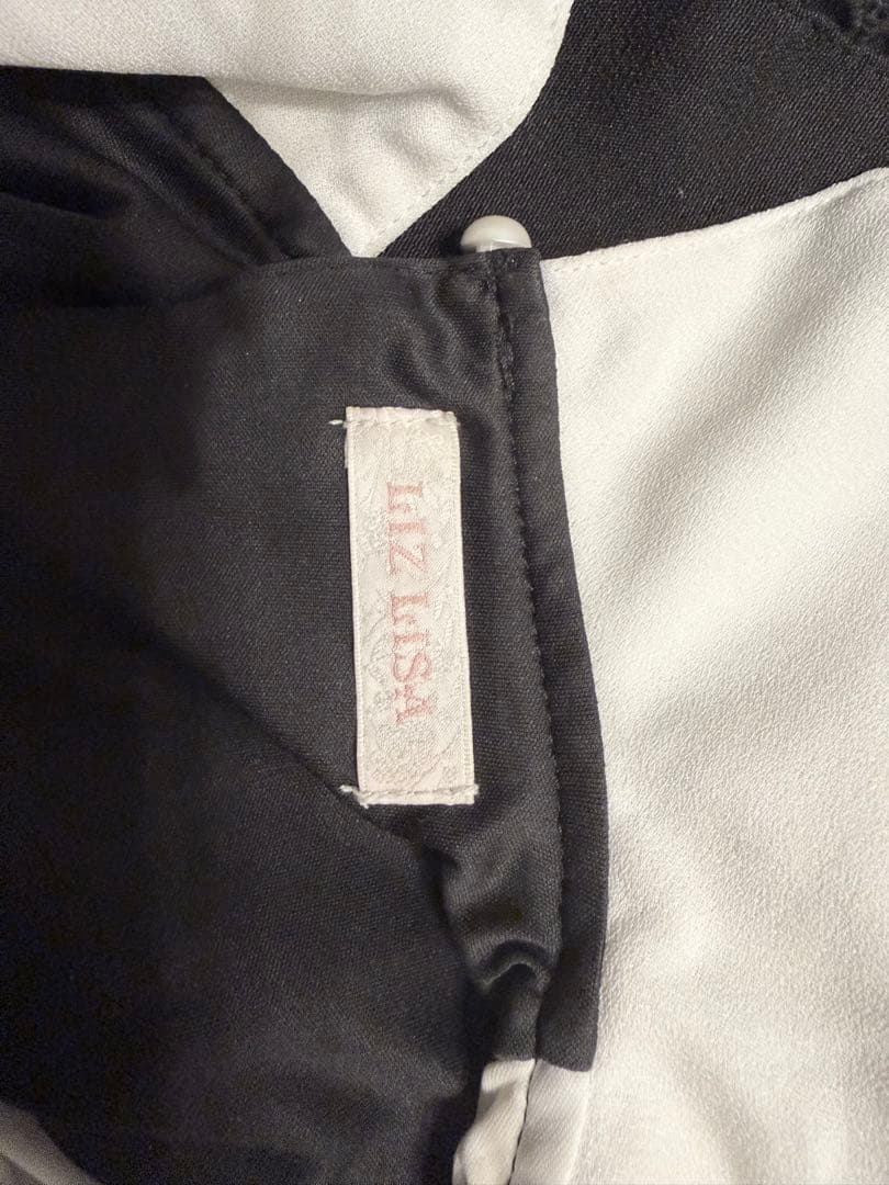 LIZLISA フリルヨークリボンセットアップ ブラック【定価15180円】