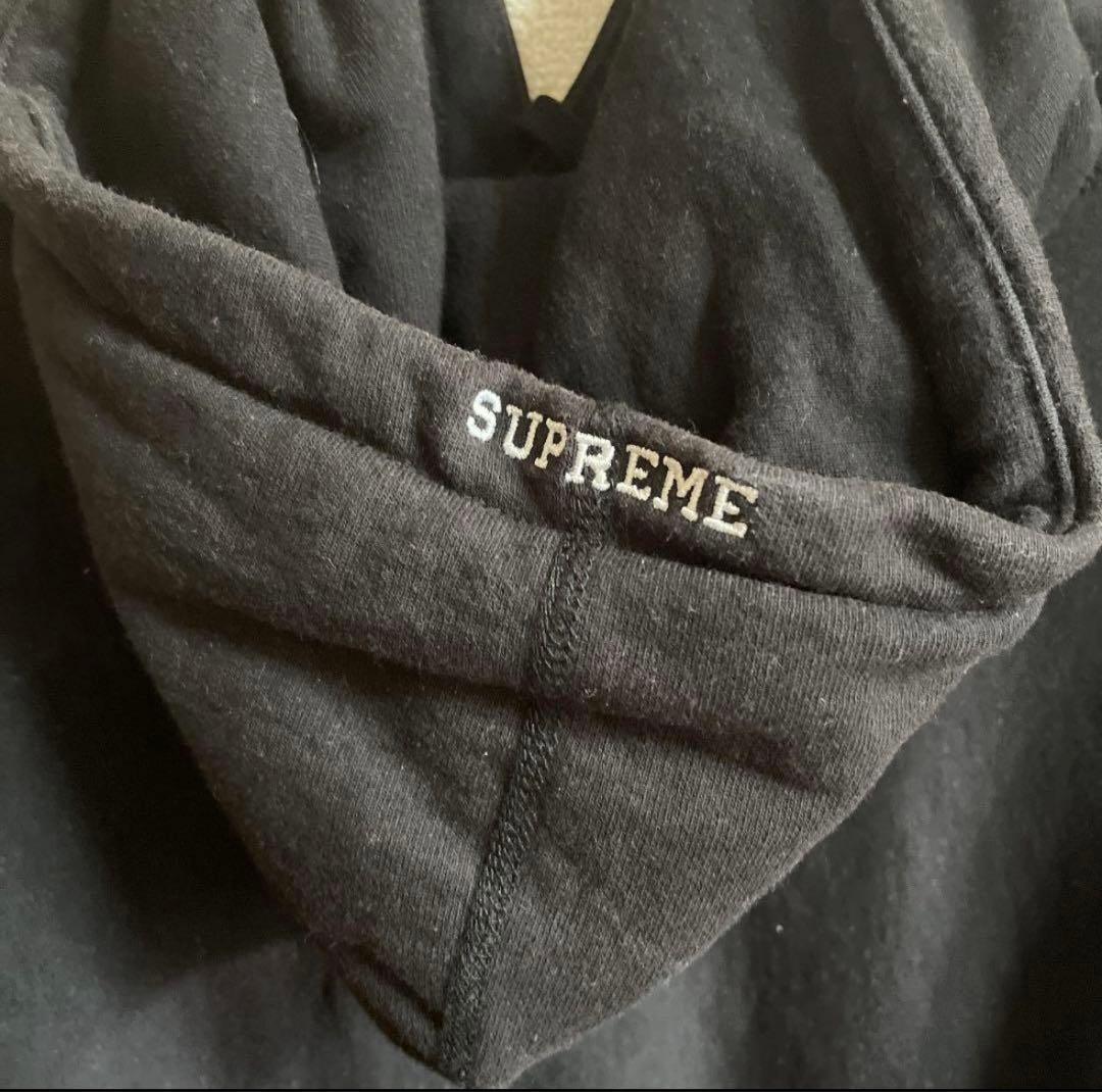 Supreme Sロゴブラックパーカー