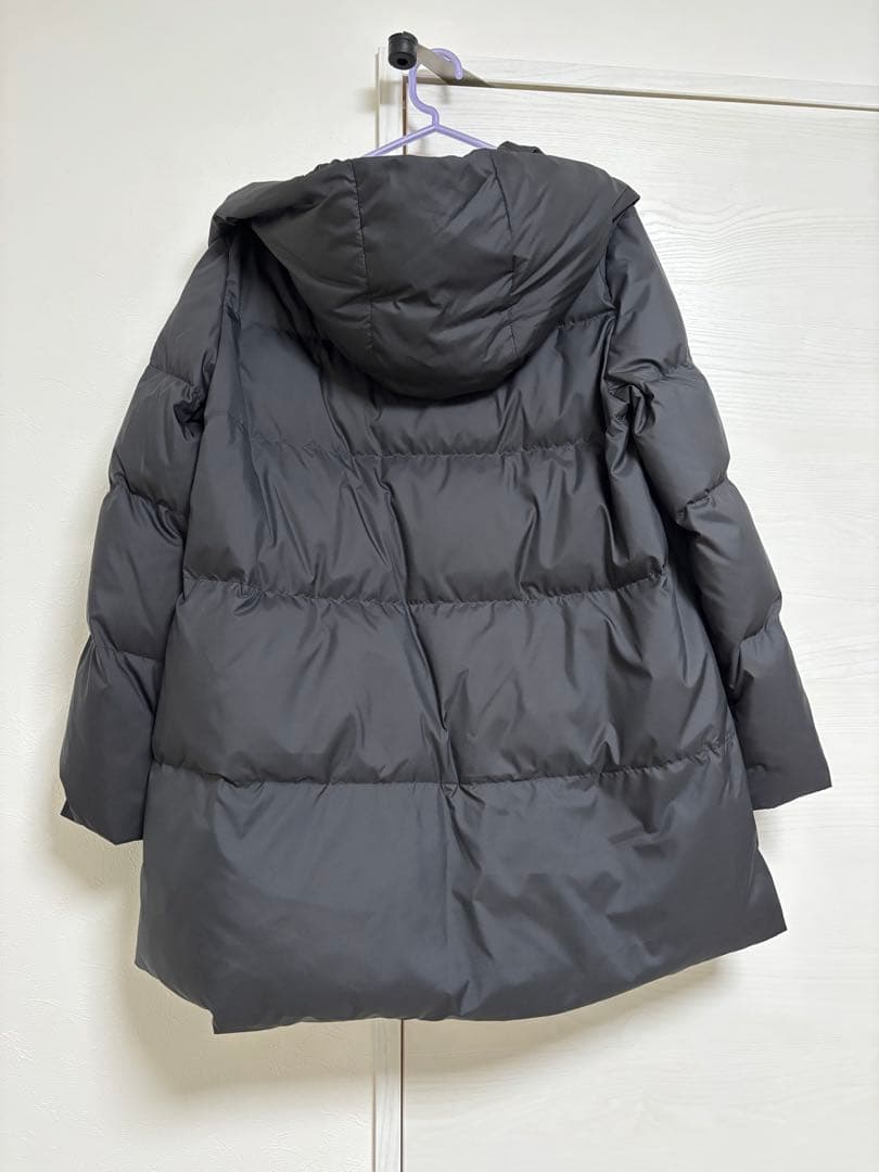 NOLLEY'S（36)撥水ダウンショール風フードコート　ブラック