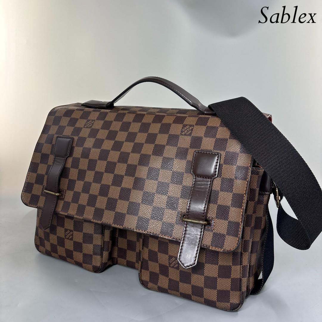 【超極美品】ルイヴィトン ダミエ エベヌ ブロードウェイ N42270 メンズ