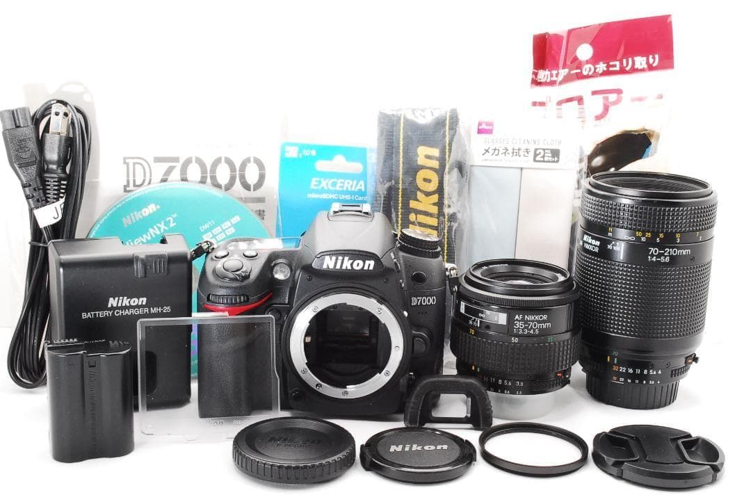 シャッター数6929回で極美品✨ Nikon D7000 ダブルレンズ