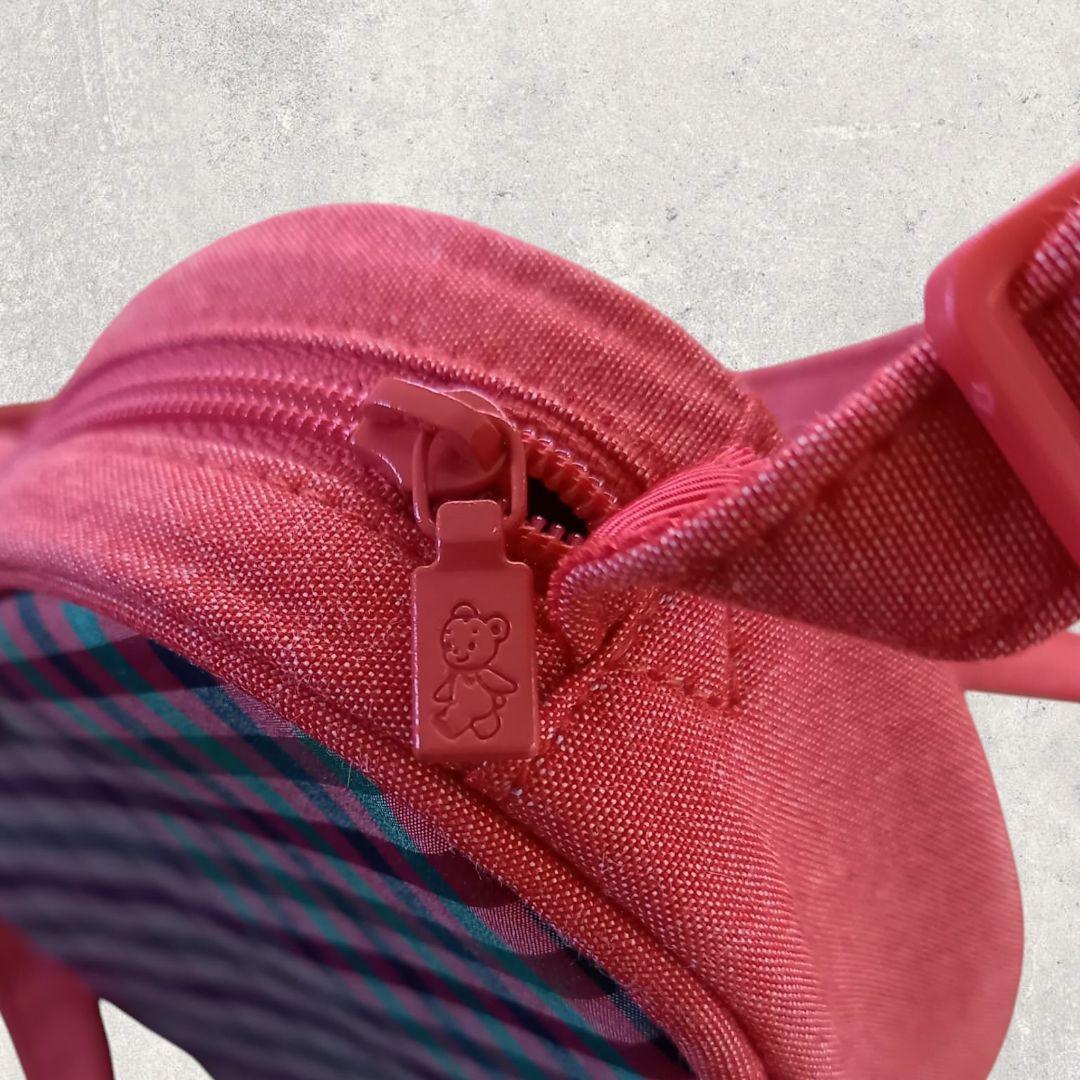 新品タグ付き familiar ハートポシェット 赤