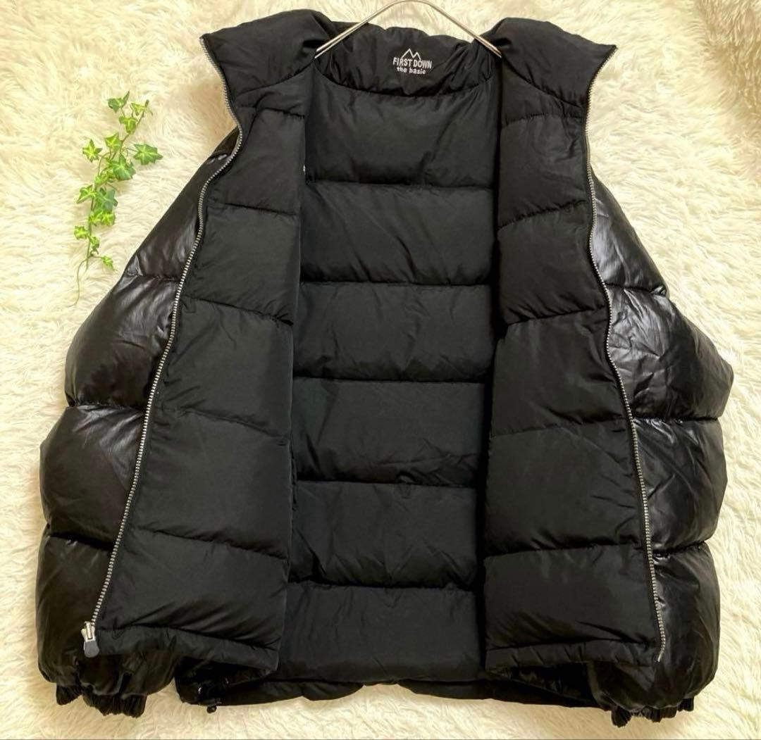 【美品】レア　FIRST DOWN リバーシブル ダウンジャケット 5L 黒