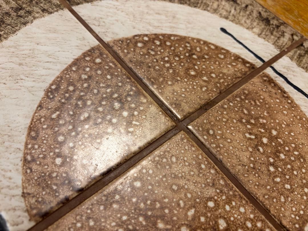 輸入ヴィンテージ　タイルトップソファテーブル　ミッドセンチュリー