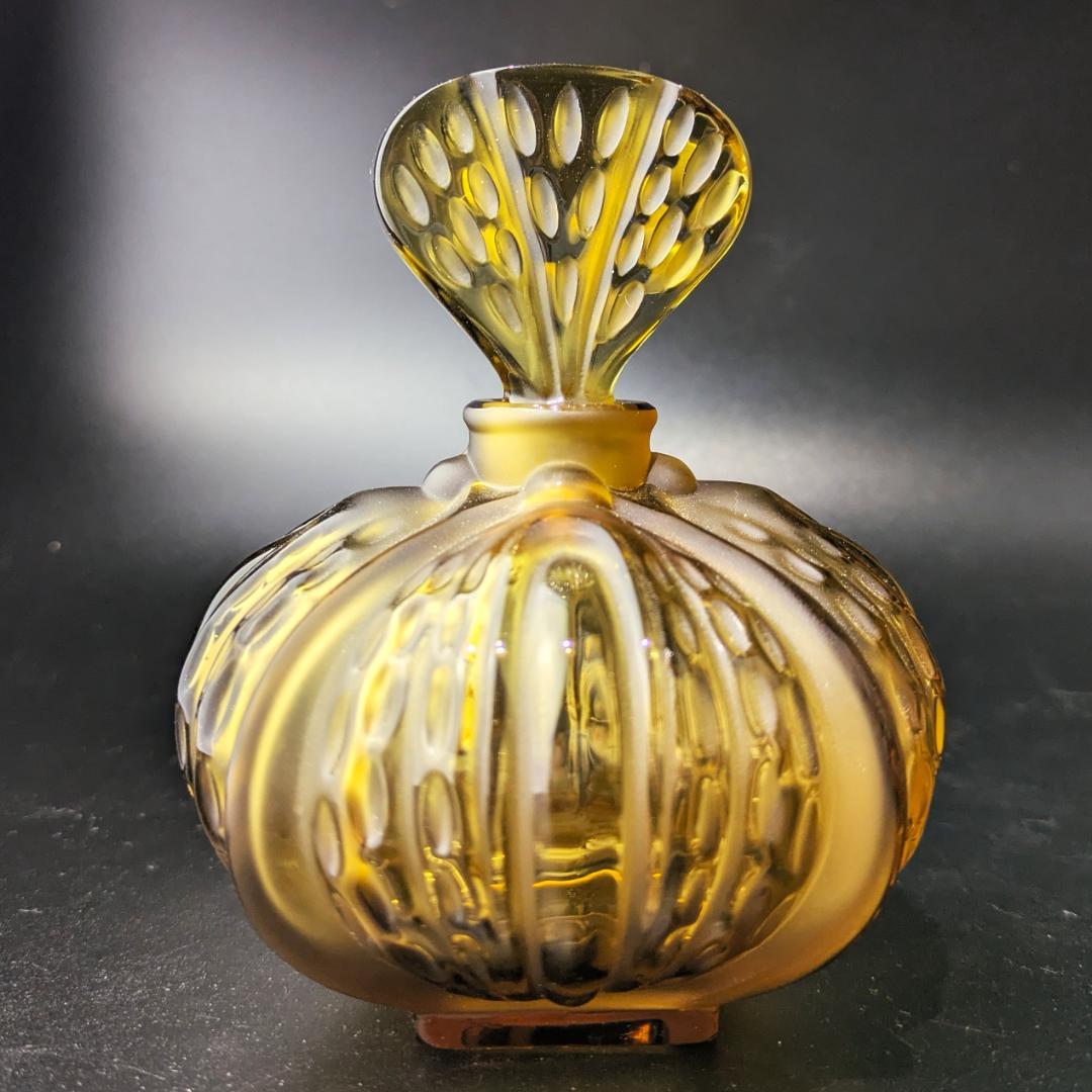 芸術的刺激に惹かれる★ラリック ミラベル アンバー 13㎝ 香水瓶 箱付き