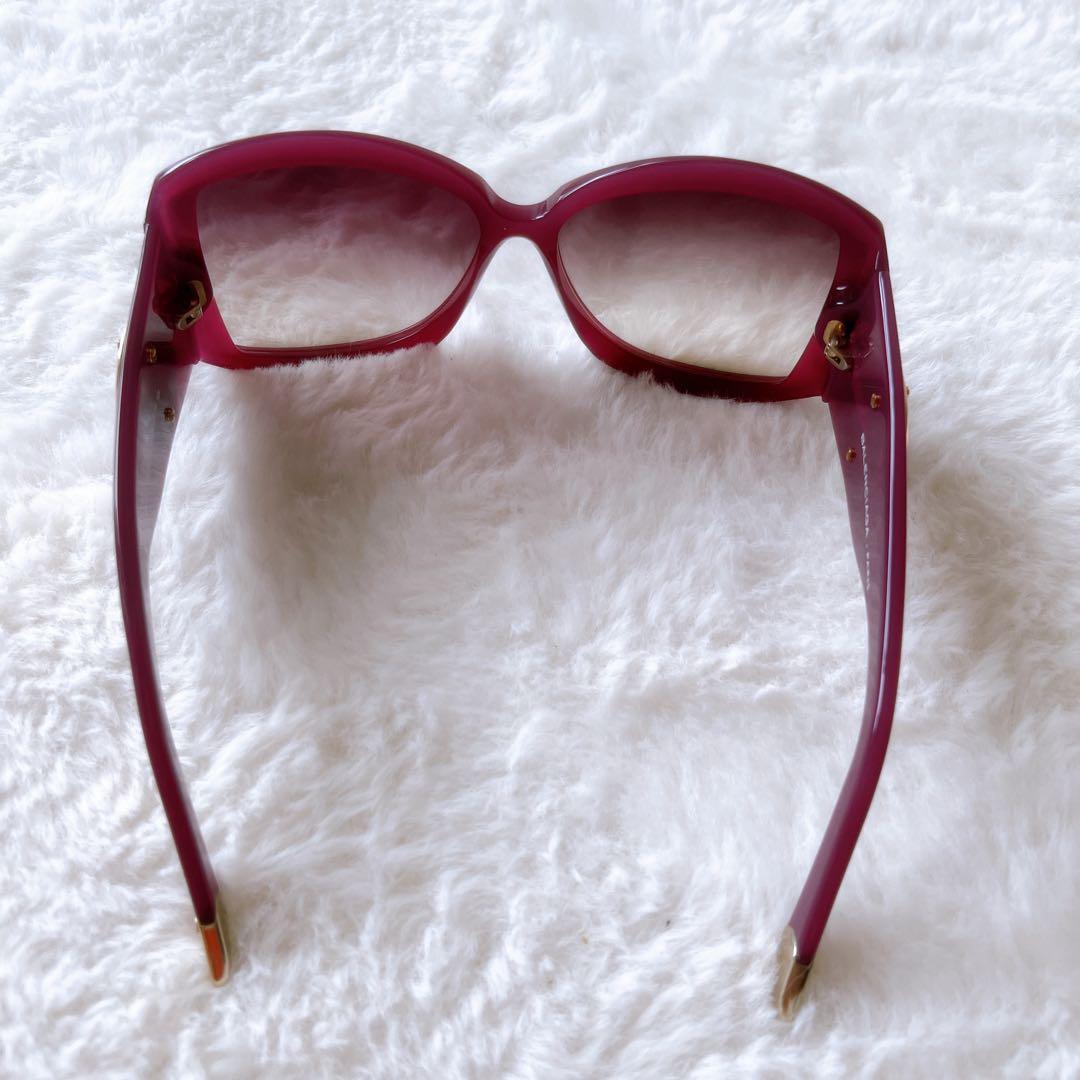 美品BALENCIAGA バレンシアガパープルグラデーションサングラスケース付き