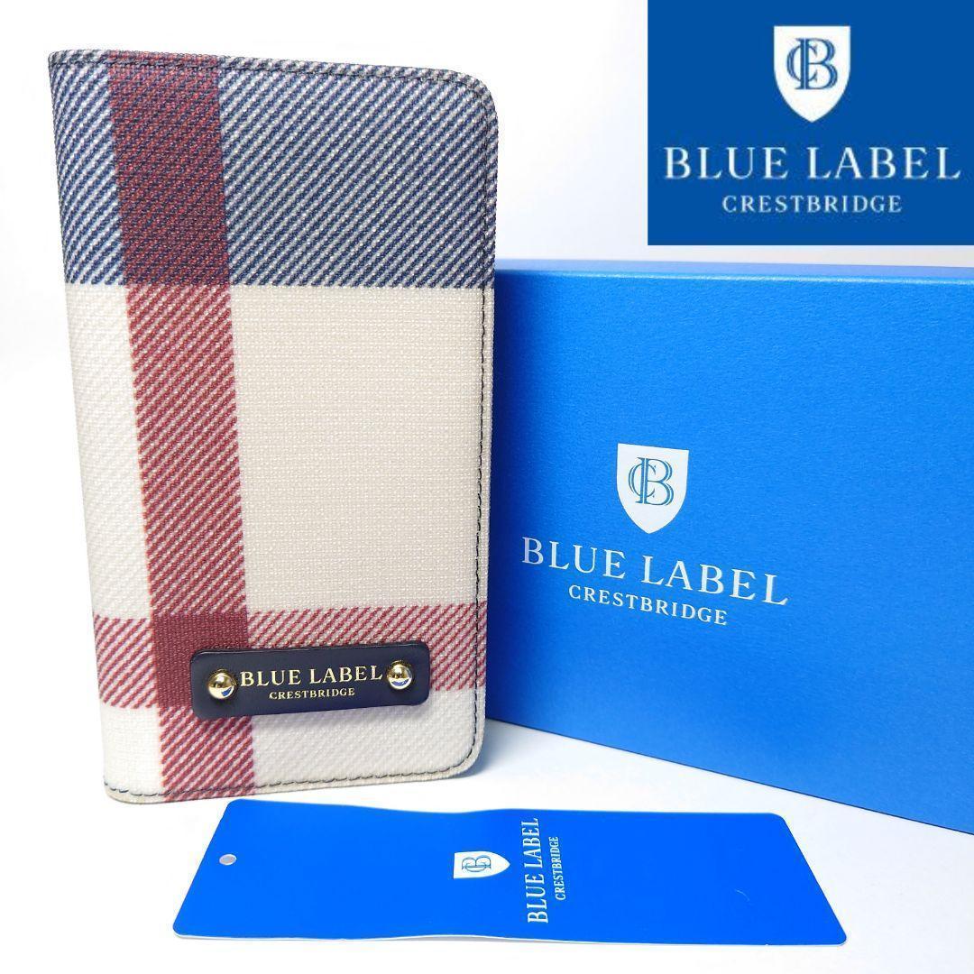 【新品タグ付き】ブルーレーベルクレストブリッジ 手帳型iPhoneケース 42