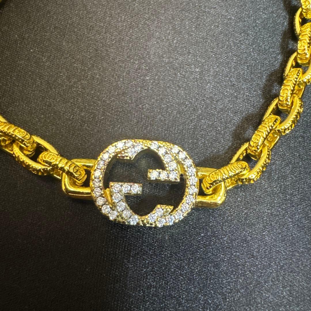 完全早い者勝ち！GUCCI好き必見ゴールド　チェーンブレスレット　金