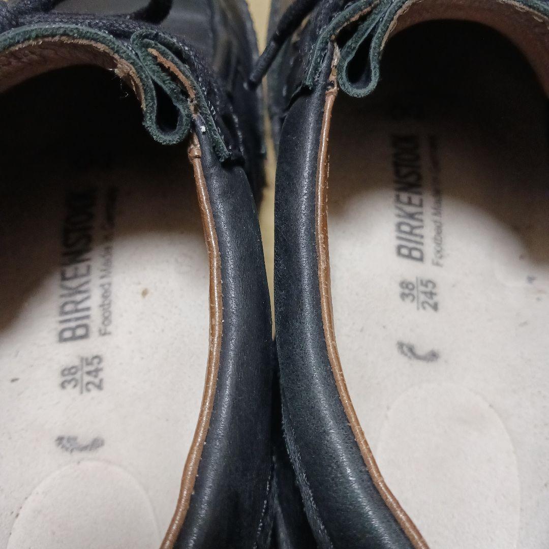 BIRKENSTOCK　 ブラックレザー 　パサデナ 38 24.5センチ