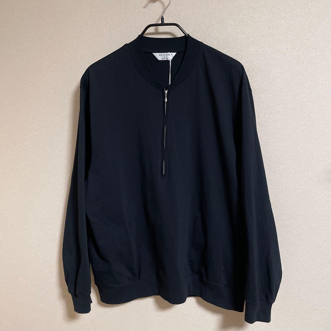 STILL BY HAND ハーフジッププルオーバー CS01253 48サイズ