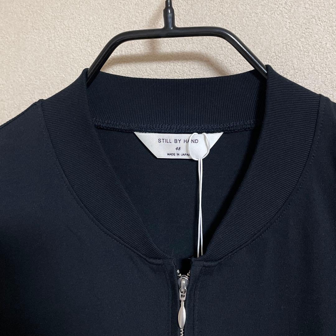 STILL BY HAND ハーフジッププルオーバー CS01253 48サイズ