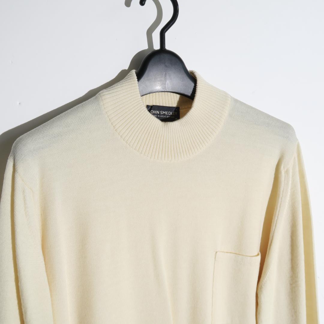 別注 JOHN SMEDLEY モックネックニット アメリカンラグシー