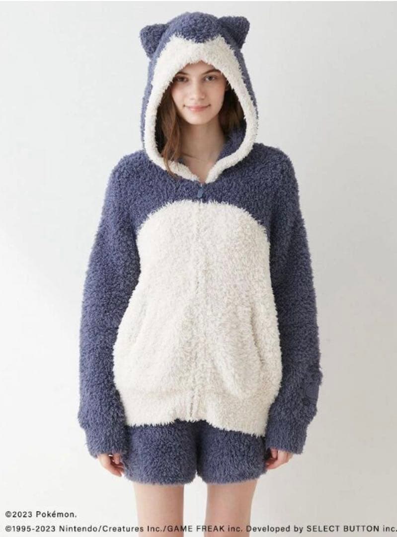 【GELATOPIQUE】ポケモンスリープ カビゴンパーカ&ショートパンツセット