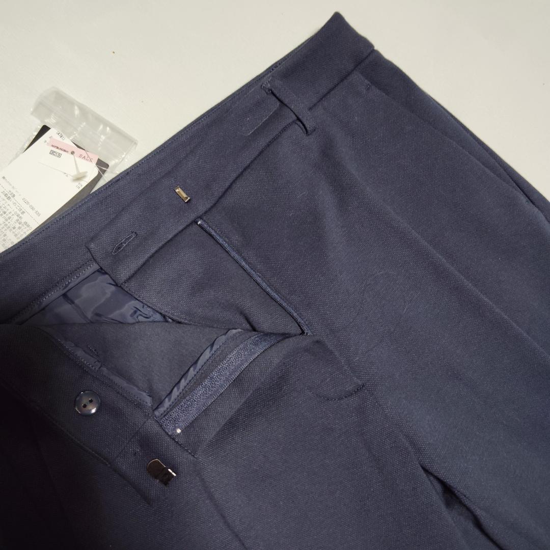 新品◆マックスマーラ M 紺ブレ パンツスーツ セットアップ 金ボタン