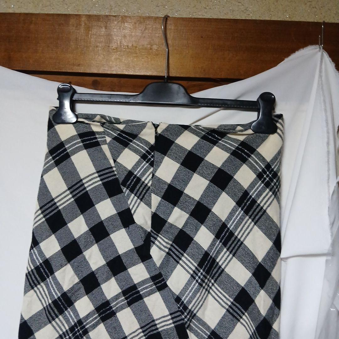 ⭐️ヨウジヤマモトNoir秋冬チェック柄スカート風パンツ⭐️訳ありタイムセール
