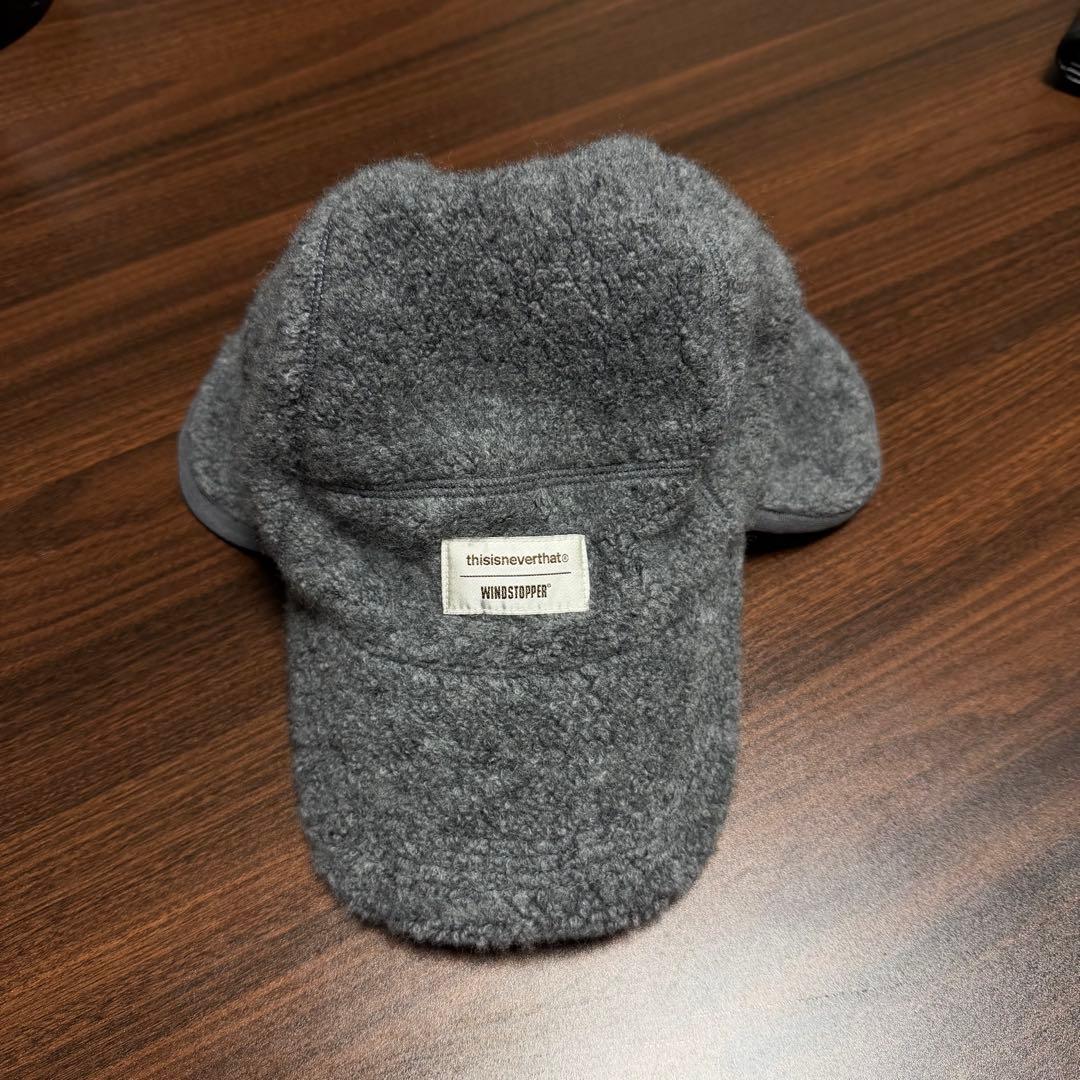 thisisneverthat フリースキャップ　帽子　グレー