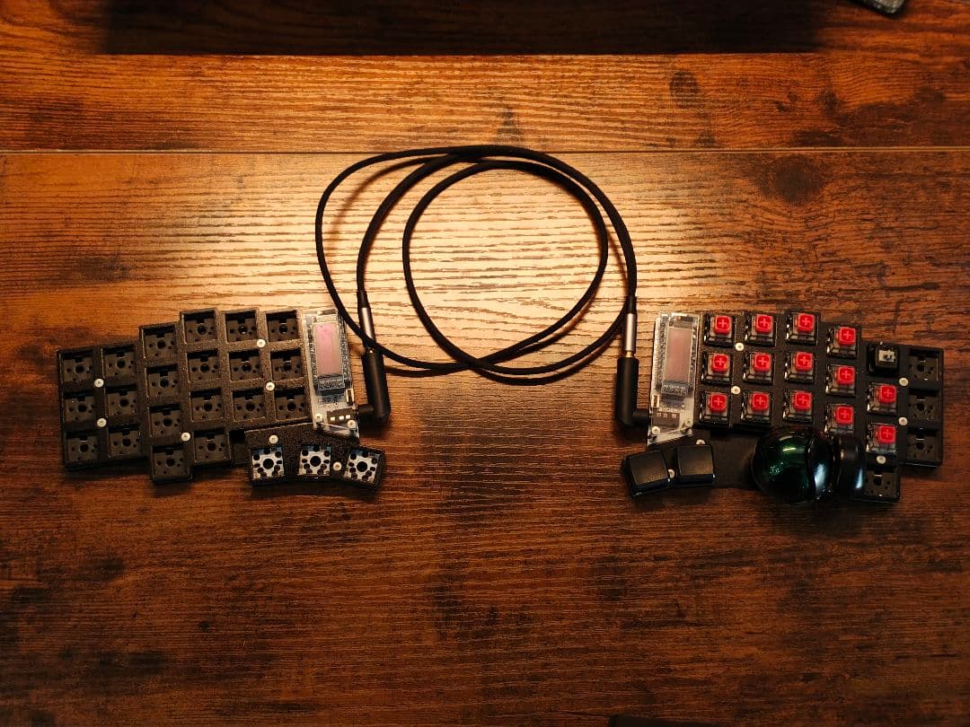 【分離キーボード】Keyball44【一部キー反応なし】