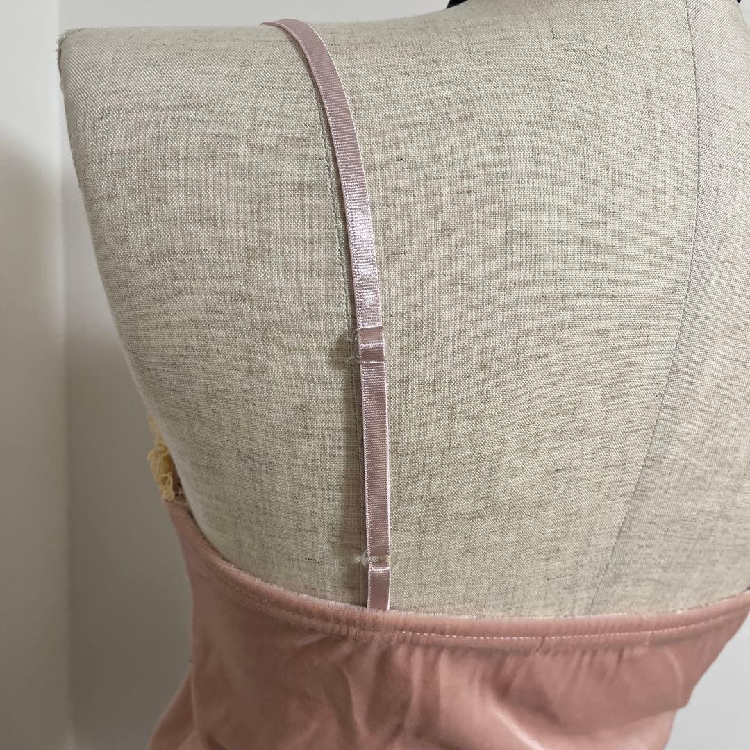 フェアリーグランジ itimi tops キャミソール ベロア レース 森ガール