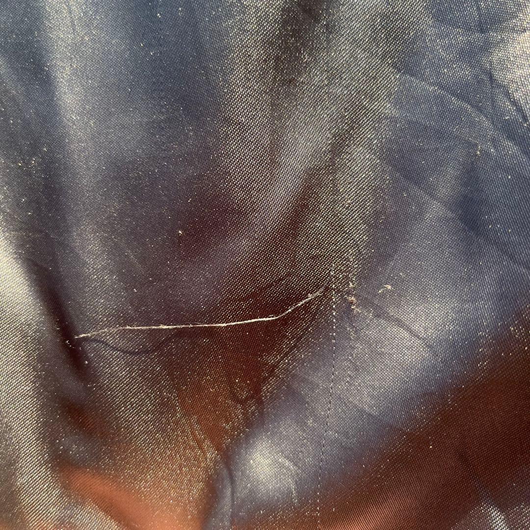 80s スーベニアジャケット タイ スカジャン ベトジャン アメカジ 黒 リブ青