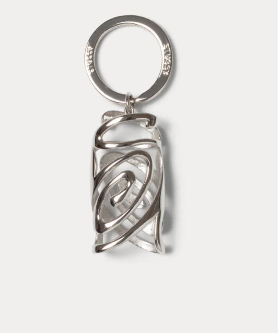 完売品・stussy シルバーライターケース　キーホルダー