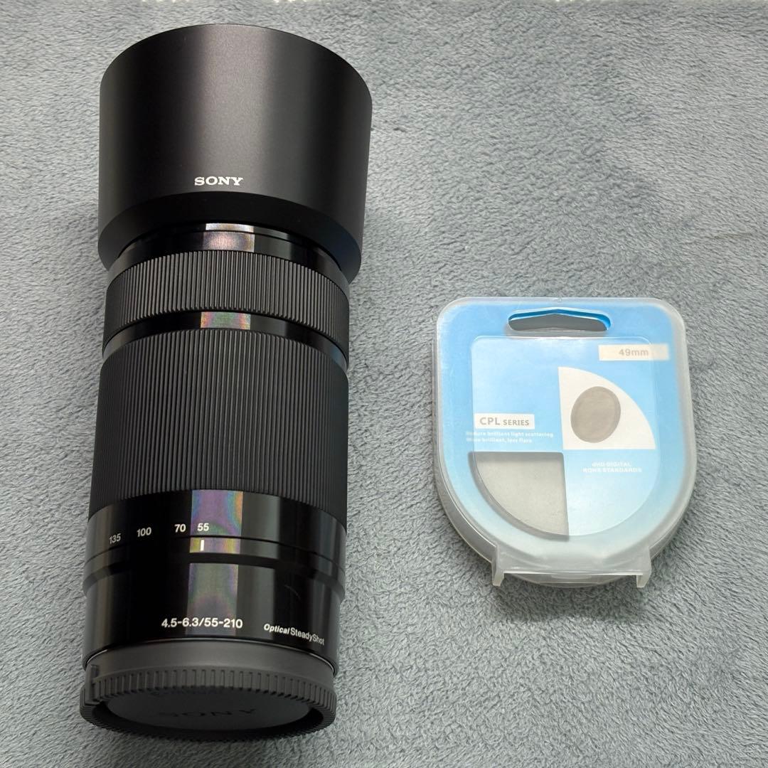 SEL55210 + CPLフィルター SONY 望遠レンズ 55-210mm