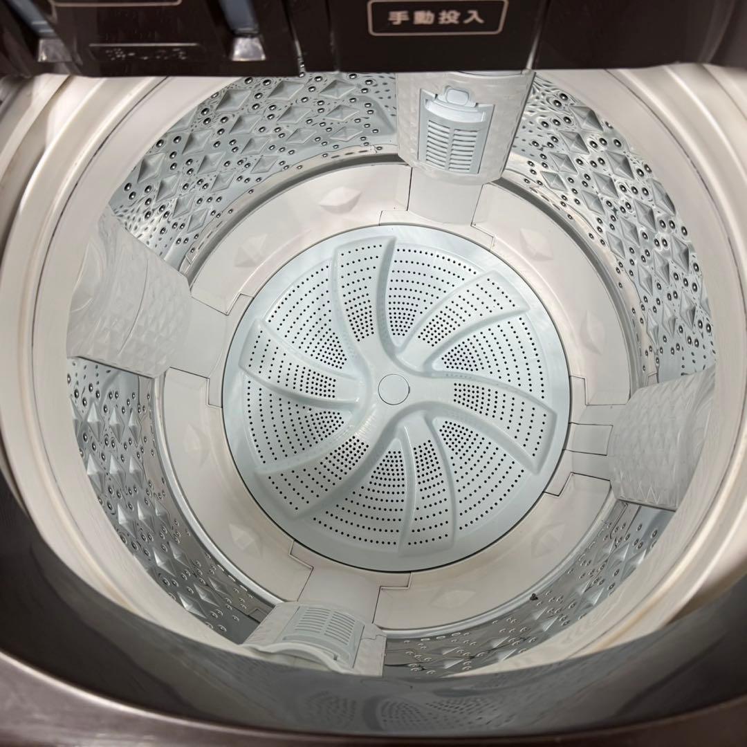 232東芝　家庭用　洗濯機　自動投入　10キロ　小型　一人暮らし　ブラウンカラー