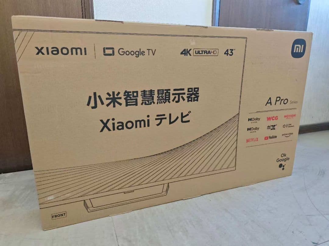(テ74）新品Xiaomi テレビ 43インチ A Pro 4K