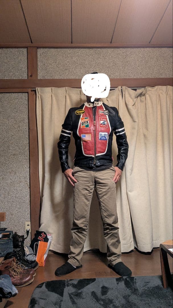 バンソン　rjp アメカジ　ライダースジャケット