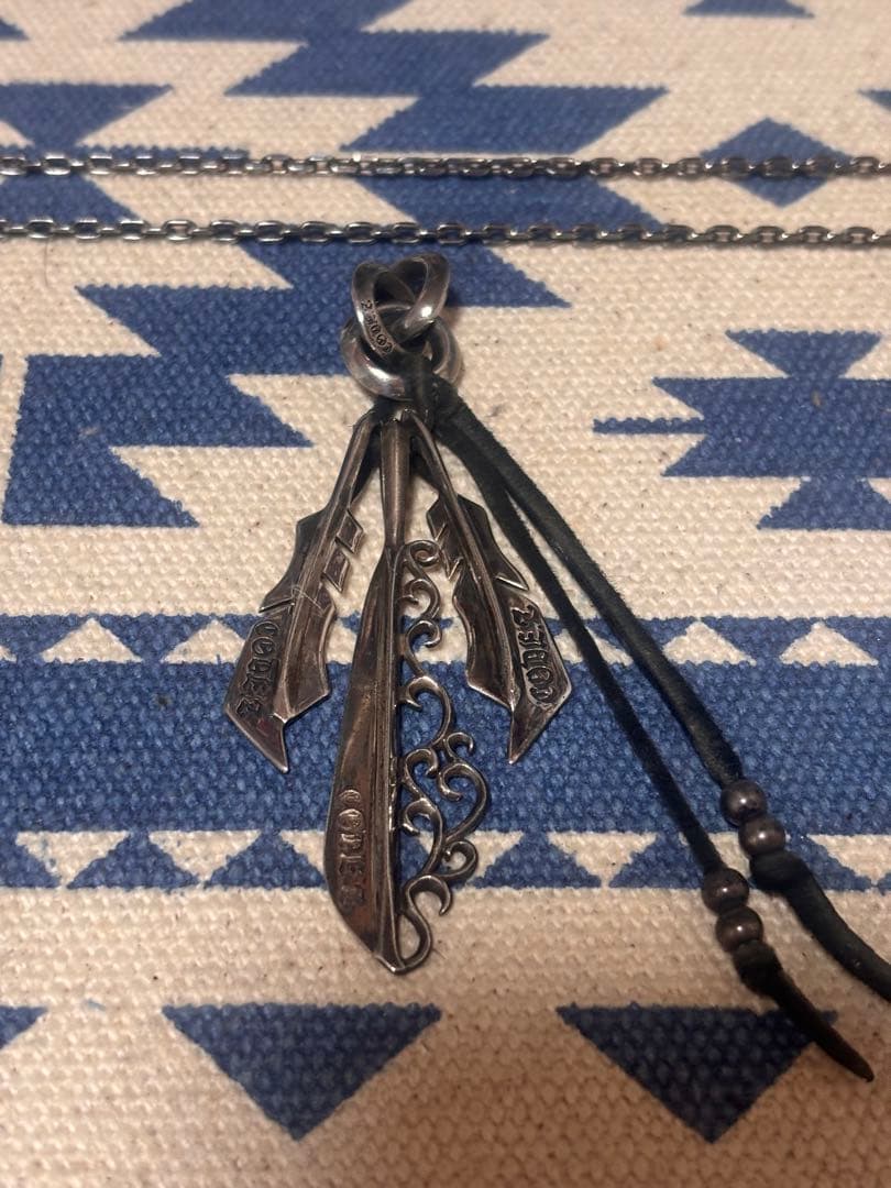 code.z シャープフェザーセット　シルバーネックレス