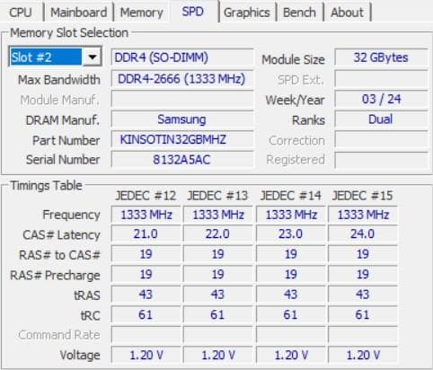 KINGSOTIN ノート メモリ PC4 DDR4-2666 32GB 1枚