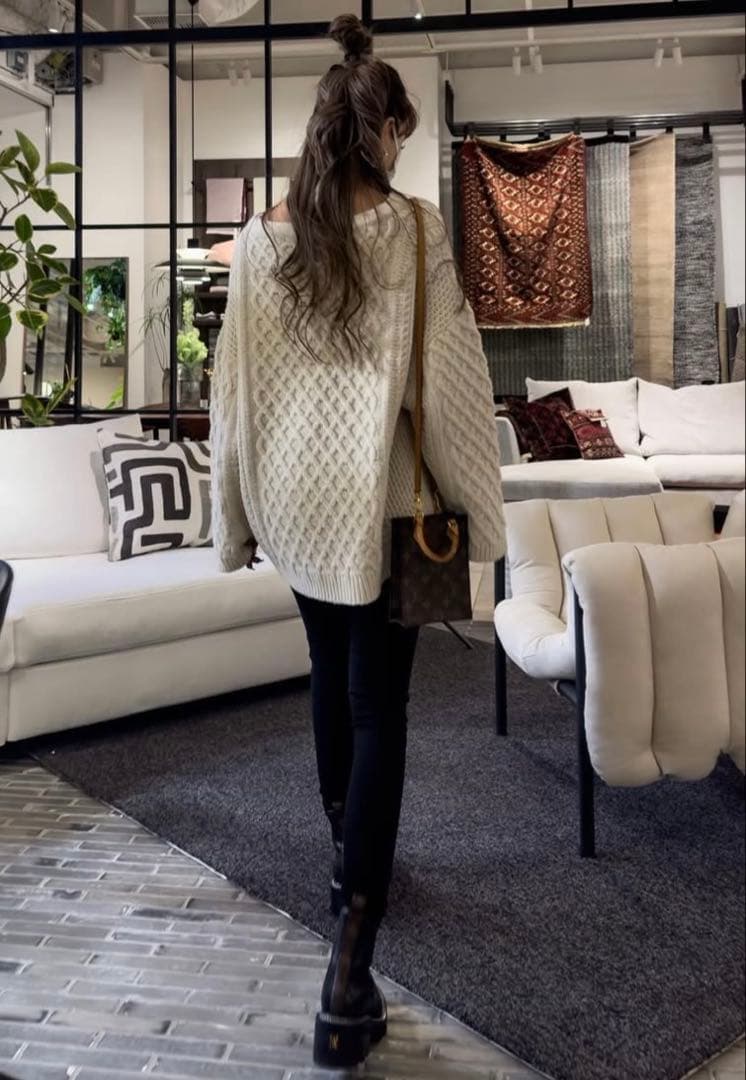 ☆Glam Lips☆ケーブルニットプルオーバー☆