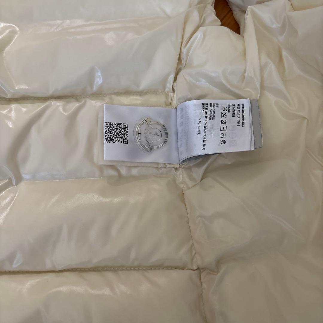 MONCLER アイボリー ダウンベスト サイズ2