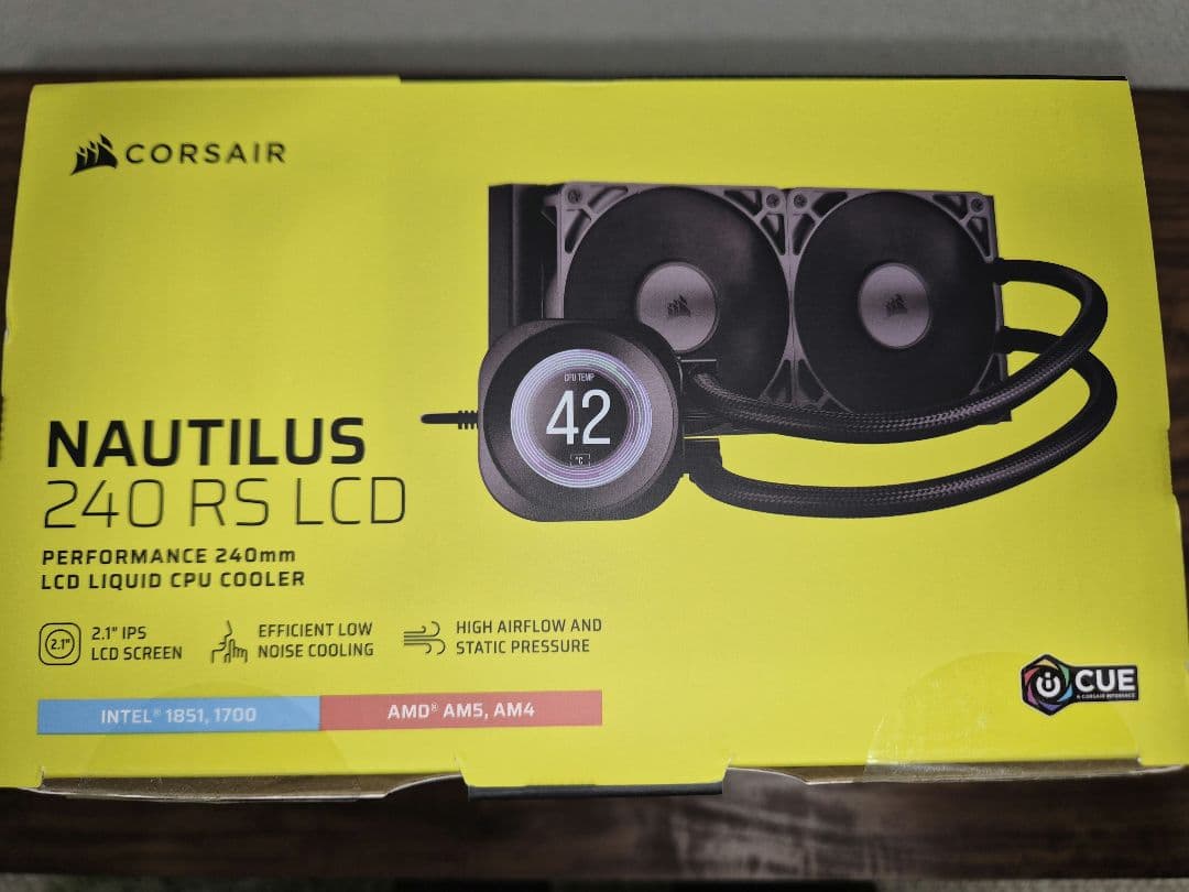 Corsair Nautilus 240 RS LCD 簡易水冷CPUクーラー