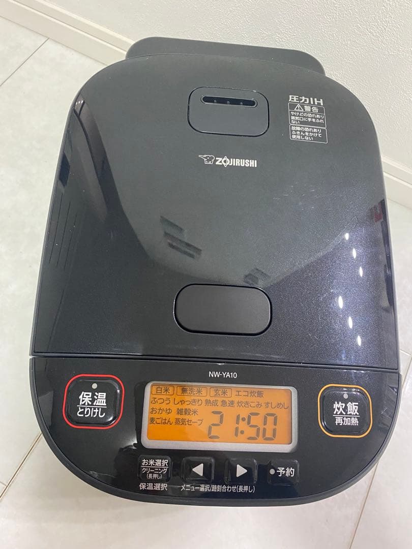 【美品】象印 極め炊き 圧力IH炊飯ジャー NW-YA10