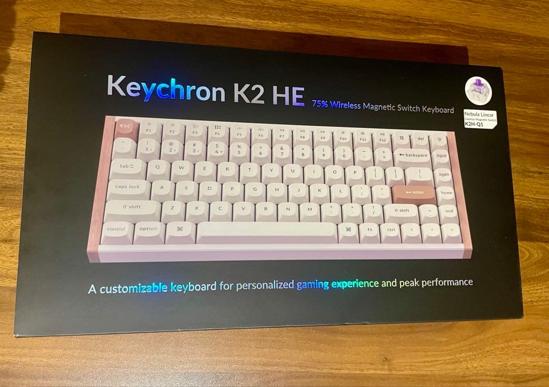 Keychron K2 HE メカニカルキーボード　英語配列ホワイト