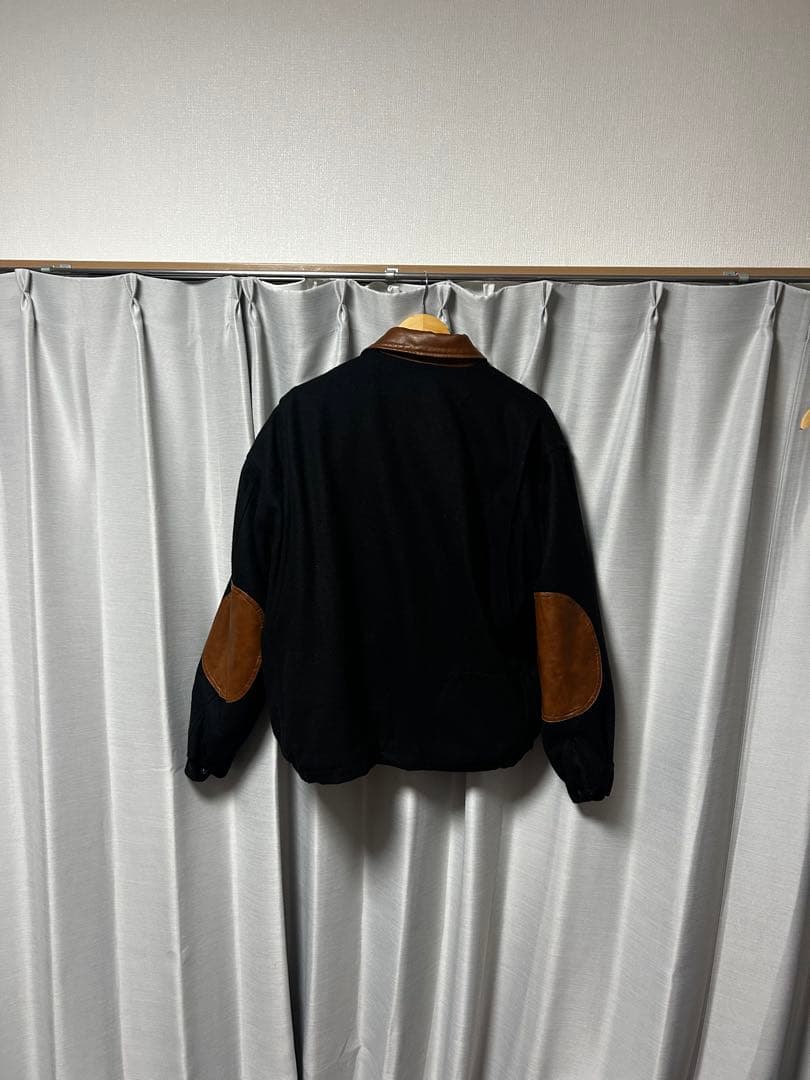 XLARGE 黒 ワークジャケット レザー襟