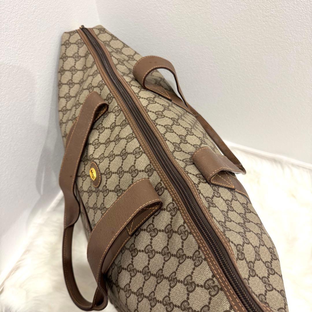 【美品】　GUCCI グッチ　GGボストンバッグ　ヴィンテージ　トート