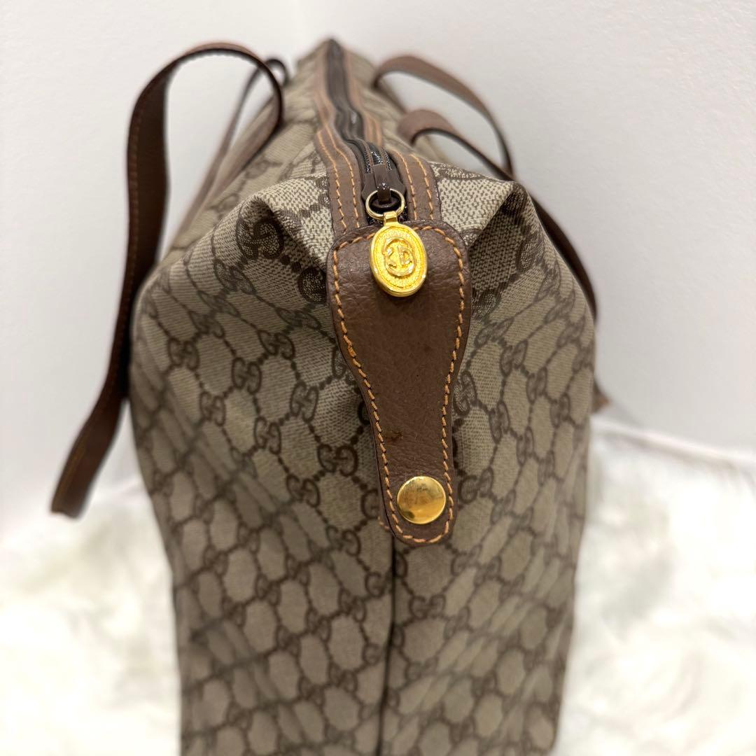 【美品】　GUCCI グッチ　GGボストンバッグ　ヴィンテージ　トート