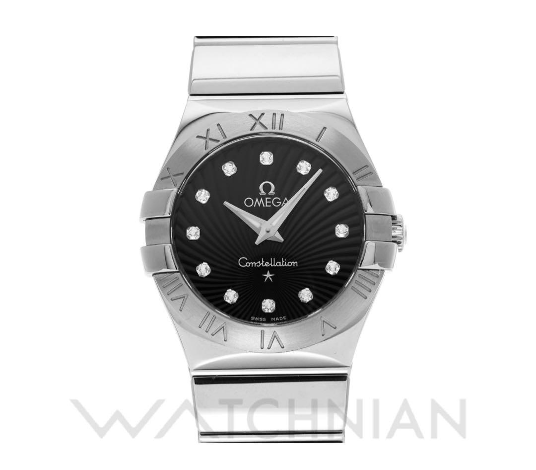 OMEGA コンステレーション クォーツ時計 ブラック オメガ