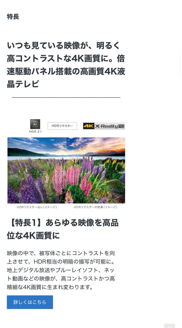 SONY BRAVIA 4K 液晶 テレビ KJ-49X8500F ソニー