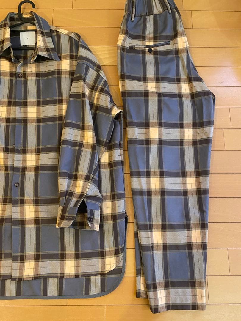 極美品 Lui's ロイヤルチェック 上下セット　セットアップ
