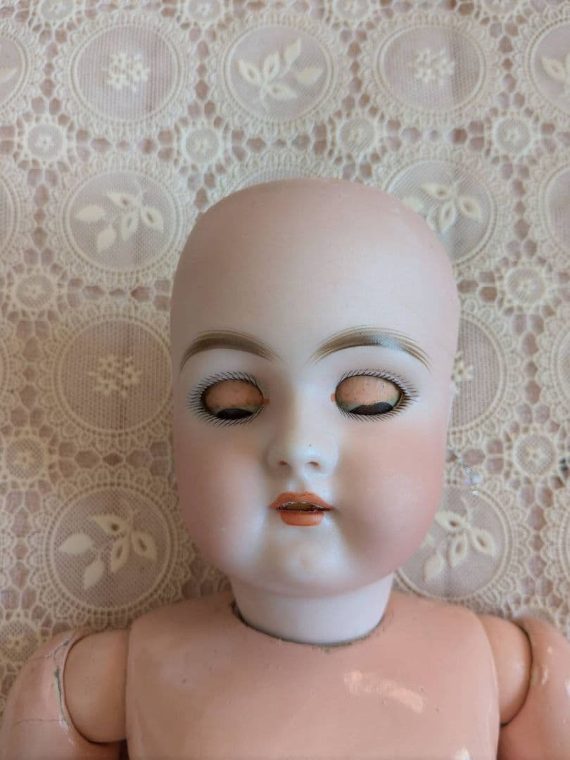 アンティークビスクドール　ドイツの子 ハンドベルク