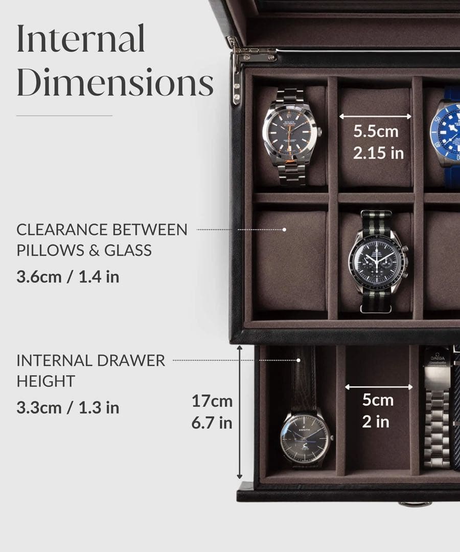 【じぇい】TAWBURY時計収納ボックス　Bayswater8スロット