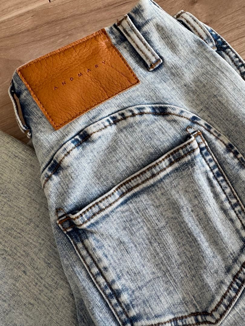 パンツ Andmary heart hip denim