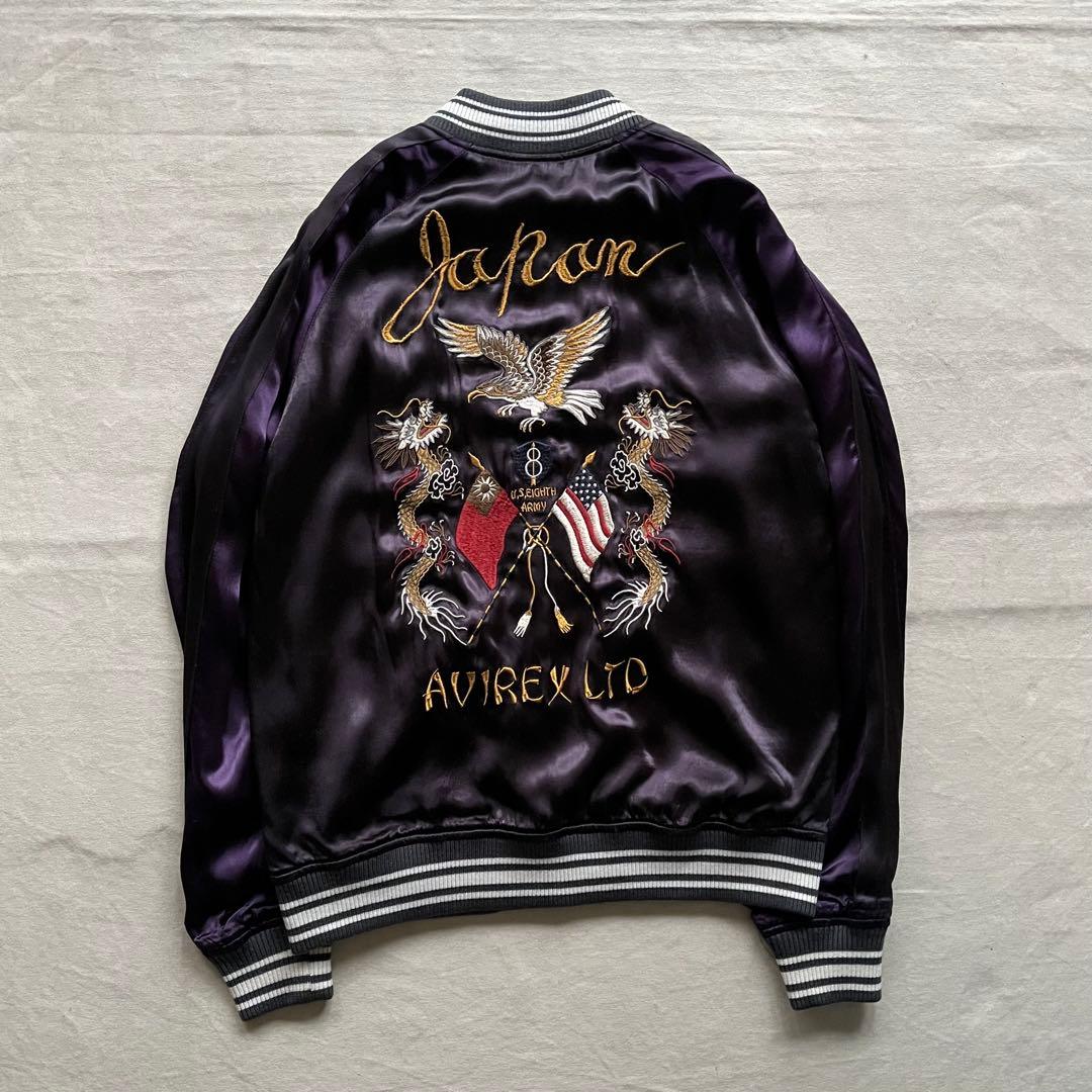 AVIREX スカジャン ドラゴン タカ刺繍